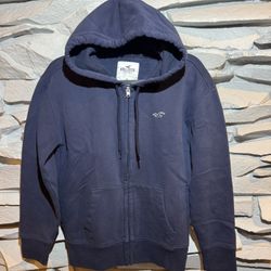 Hollister Plush Terry Fleece Zip Up Front Hoodie. Sz XS. Excellent Shape!