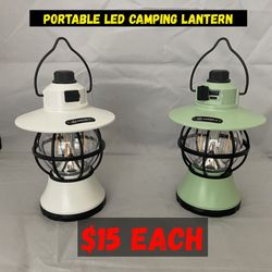 New Led Portable Rechargeable Camping Lantern Dimmable With Usb Output Charger