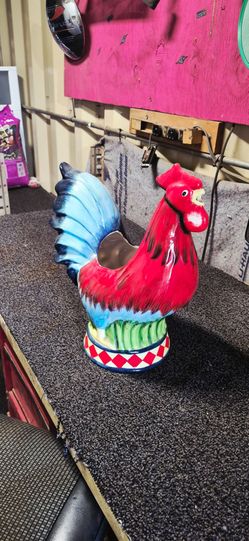 Ceramic Rooster plant holder