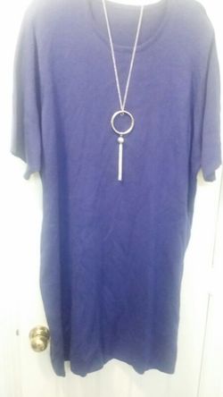 Purple sweater dress (3X/4X)