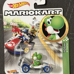 2020 Mattel Hot Wheels Mario Kart Yoshi B-Dasher Kart - Brand New NIB