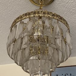 Vintage A . Schonbek & Co. Crystal  Ceiling Lights (2) 