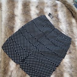 WHBM tiered polka dot layered skirt (size 4)