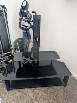 Glass tv stand -free