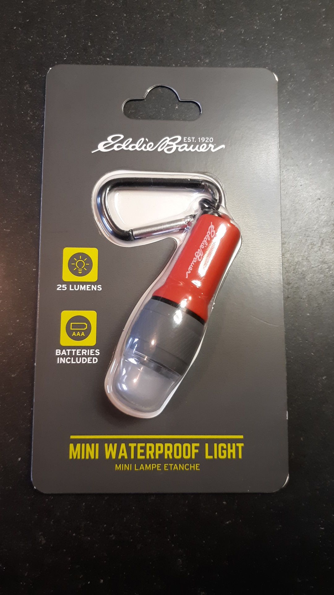 Eddie Bauer mini waterproof light 25 lumens Brand New