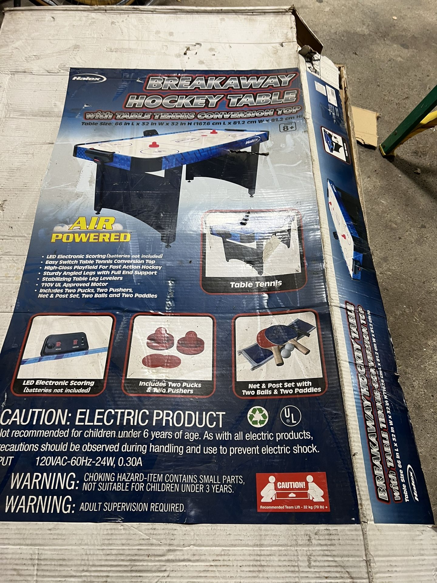 Air Hockey Table With Tennis 