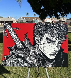 Guts Painting (Berserk) 24x36in 