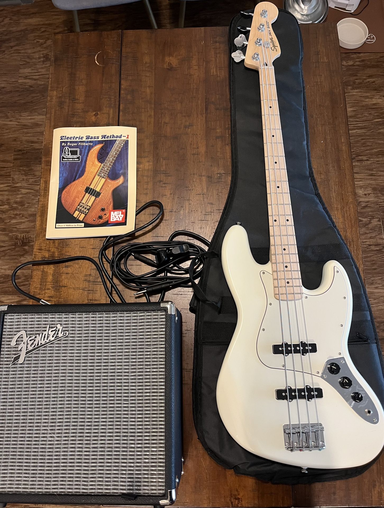 Fender Squier Jazz Bass Set Olympic White