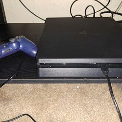black sony ps4 slim system