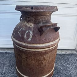 Vintage Metal Milk Can