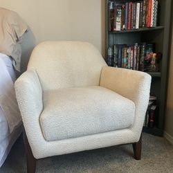 Cream Boucle Armchair