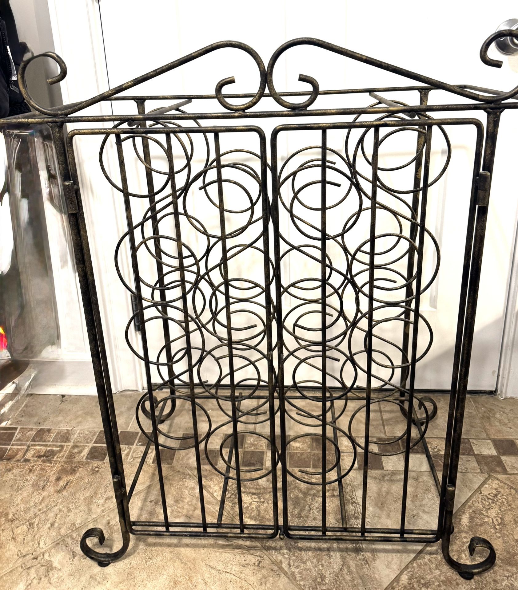 Glass Wine Rack / Side Table