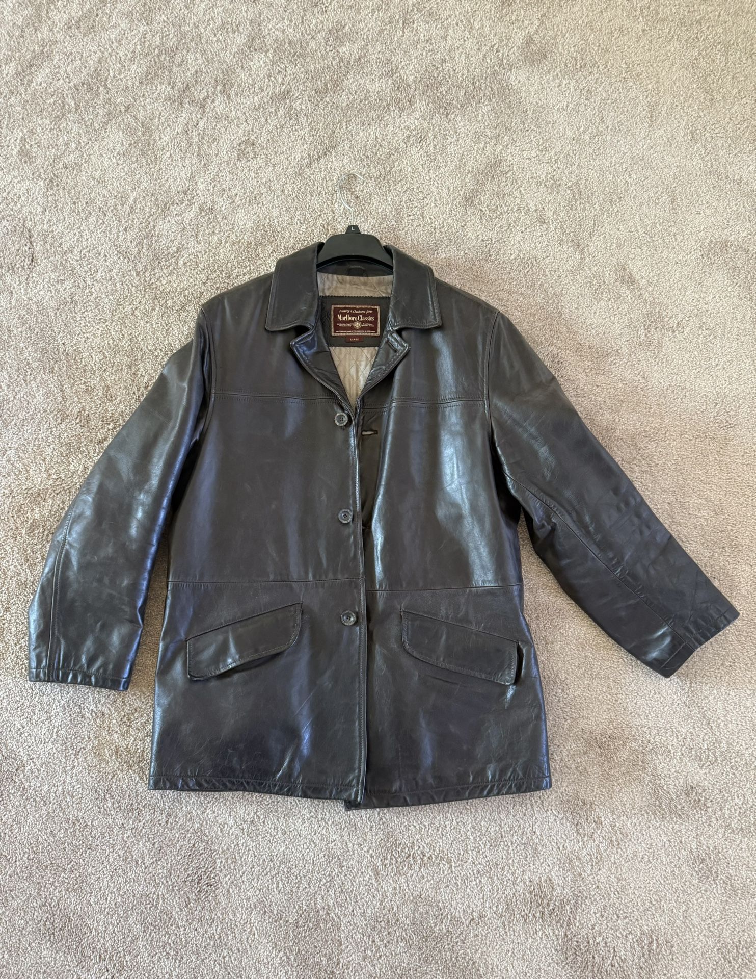 Marlboro Classics leather jacket, size Large