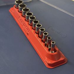 Snap-on Tools 11 pc 3/8" Drive 6-Point SAE Flank Drive® Semi-Deep Socket Set (1/4-7/8")