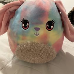 Squishmallow Mystery Squad Candy Easter Bunny Rainbow Tie-dye Plush