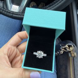 Engagement Ring Sterling Silver