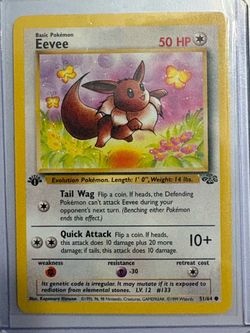 Eevee first edition vintage Pokemon card