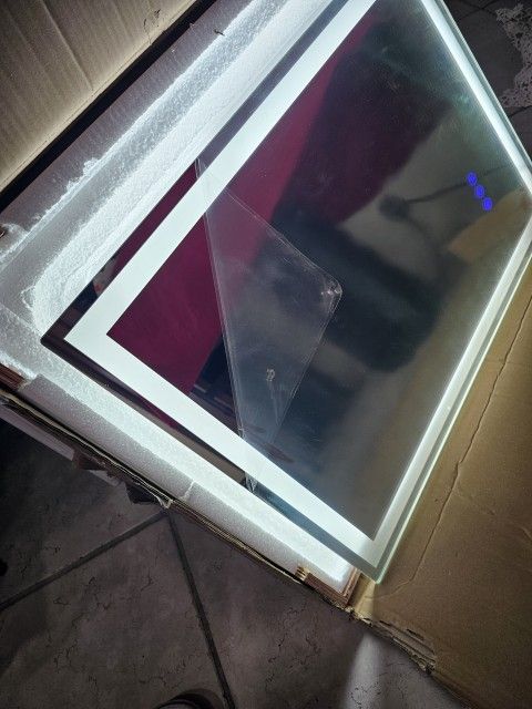 Brand New LED Mirror for Bathroom 20"x 28" with Frontlit and Backlit, Anti-Fog Mirror with Lights, Stepless 3 Colors Temperature & Dimmable Bathroom M