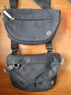 Lululemon crossbody small black bags $25 each
