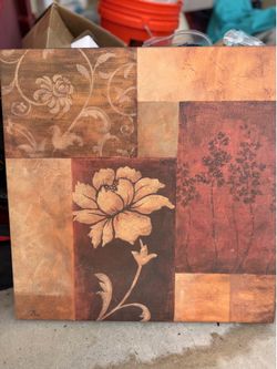 Canvas painting like wall decor