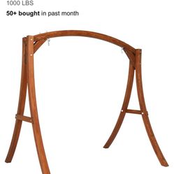 Wood yoga Stand With yoga silks