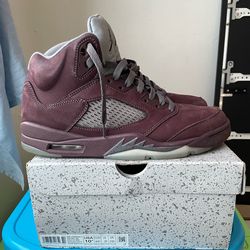 Sz 10.5 Burgundy Jordan 5s $80 FIRM NO TRADES