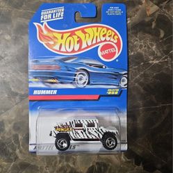 Mattel Hot Wheels 1998 1:64 Scale White & Black Hummer Die Cast Truck Collector #858