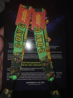 2 Nocturnal Wonderland GA Wristbands