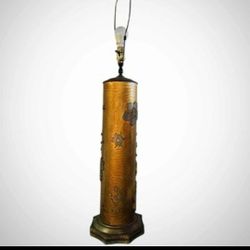 Vintage Wallpaper Print Roller Lamp