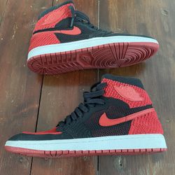 Nike Air Jordan 1 High Flyknit ‘Bred’ Size 11