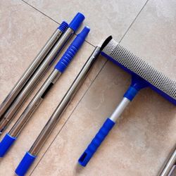 Window Squeegee for Home, 56'' Long Handle Shower Door Cleaner Tool