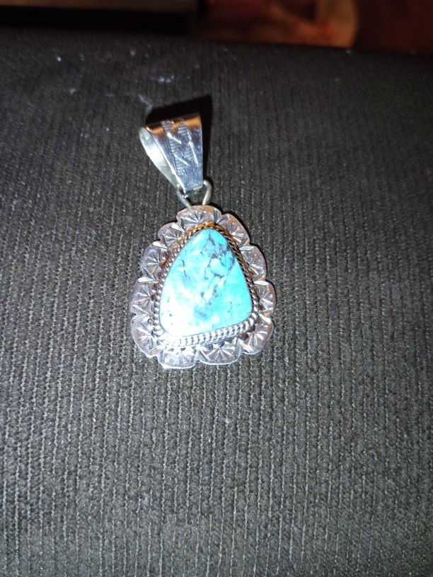 Turquoise Navajo Pendant