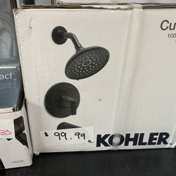 Kohler Black Bath Shower Set