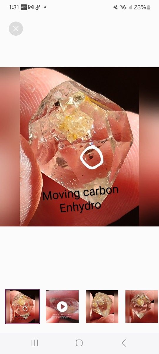 Rare Moving Hydrocarbon Inclusion Crystal 32.60ctw Stunning