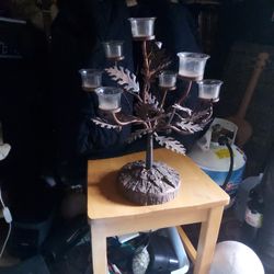 Copper Condle Holder Tree