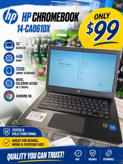 💻 HP Chromebook 14-CA061DX – Only $99! 🔥