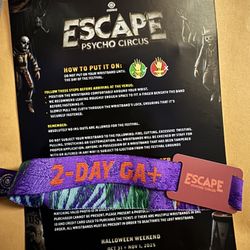 Escape Ticket 2 Day Vip 