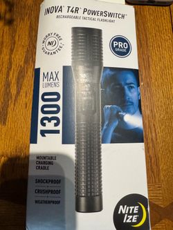 INOVA T4R PowerSwitch 1300 Lumen Rechargeable Tactical Flashlight