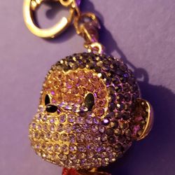 Awesome Rhinestone Monkey Key Chain