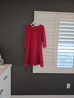 Red Girl Dress Size 14