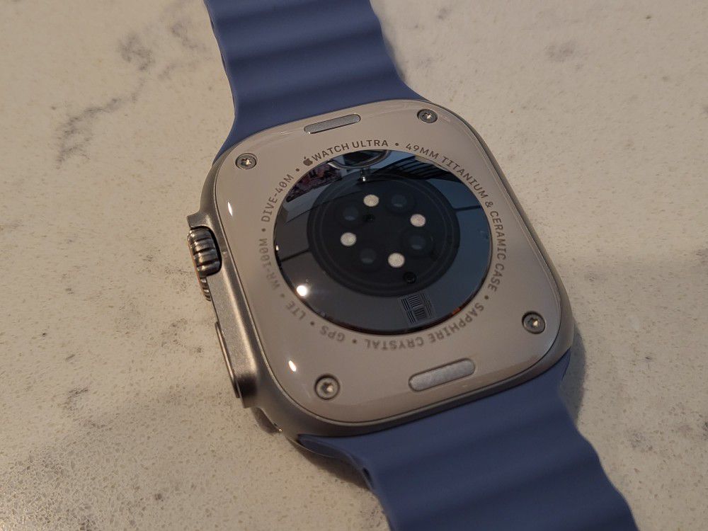 Apple Watch Ultra 49mm Titanium Case Unlocked LTE GPS Black Sports Band