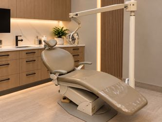 Dental Chair with Overhead Light Unit