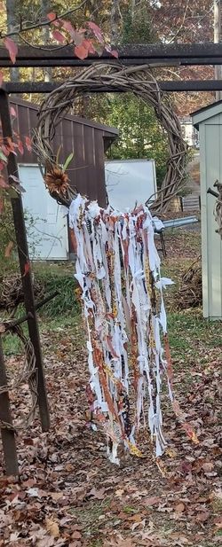 Boho Rag Tied Wreath 