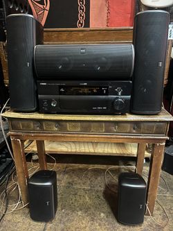 Yamaha And Boston Acoustic Surround System, AV Receiver And Speakers 