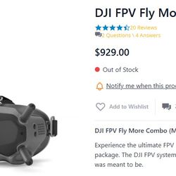 DJI - FPV Googles V2 + Remote Controller + Caddx Vista