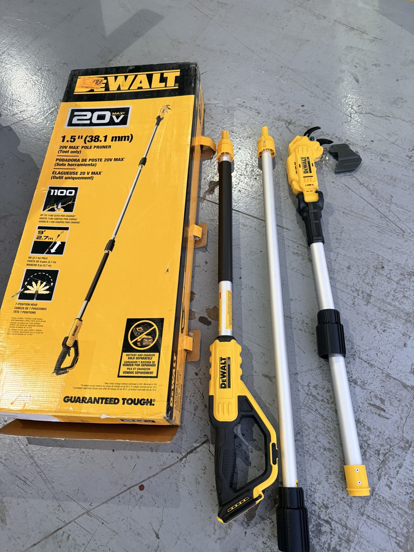 New Open Box DEWALT 20V MAX Cordless Battery Powered Pole Pruner (Tool Only)
