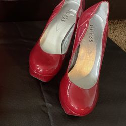 Red Guess Heels 