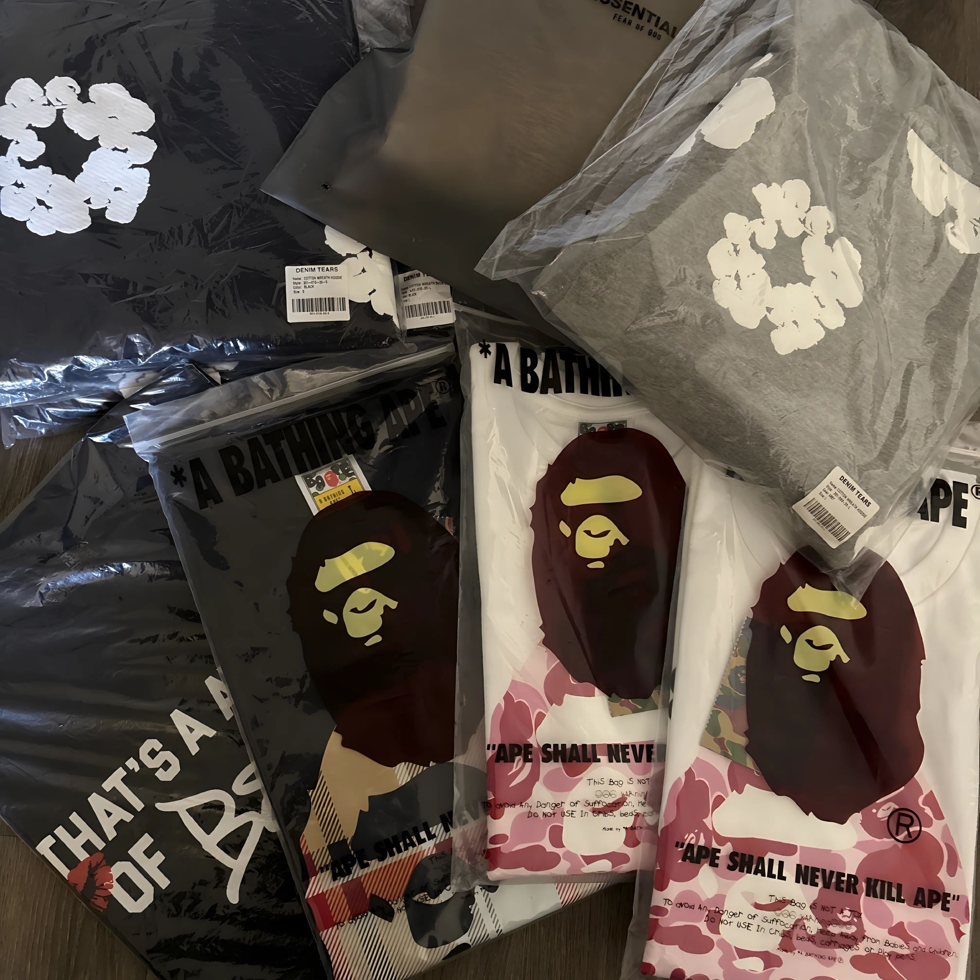 BAPE, Denim Tears, ALOCS, Essentials 