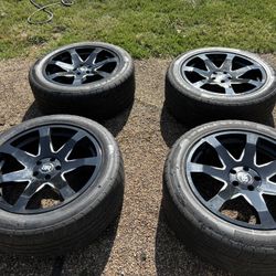 20” Black Rhino Rims And Tires