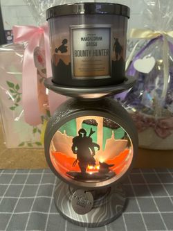 The mandalorian candle holder